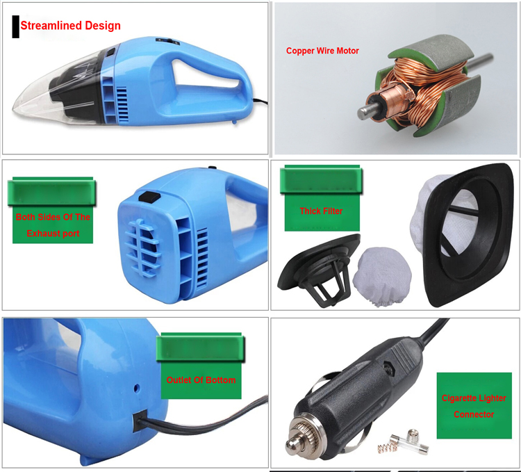 High Qualitydry & Wet Car Vacuum Cleaner