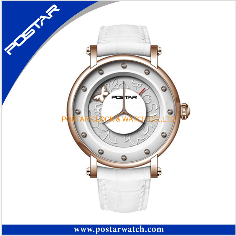 Romantic Style Stainless Steel Ladies Gift Wrist Watch with Swiss Quality