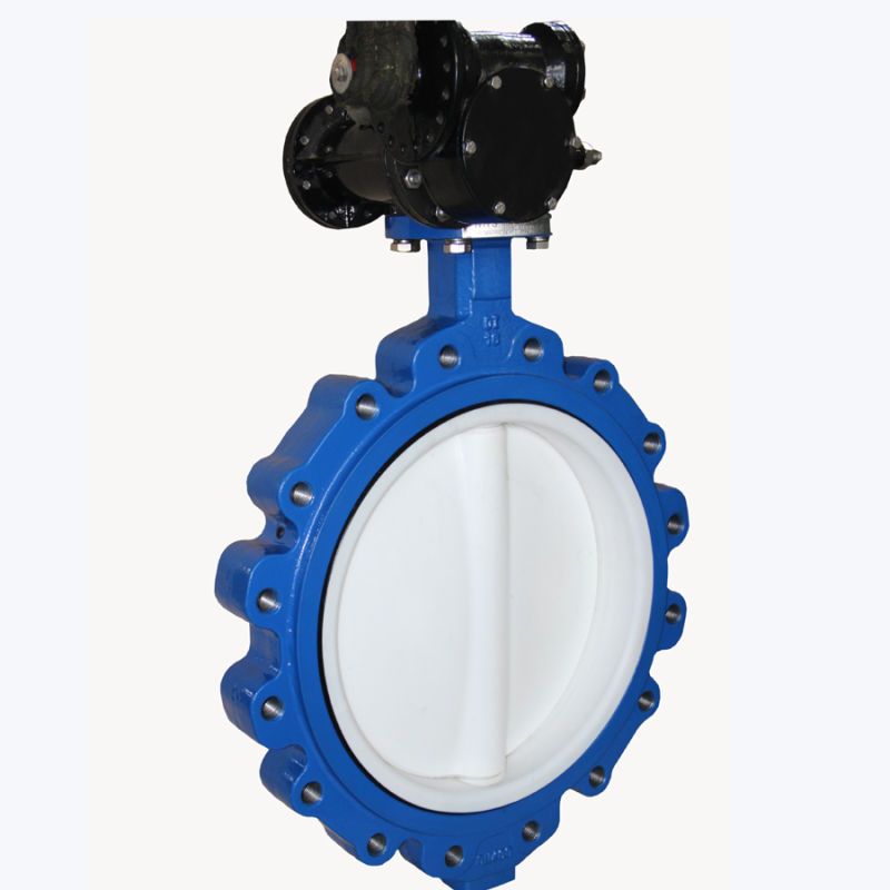 PTFE Full Lined Lug Type Butterfly Valve