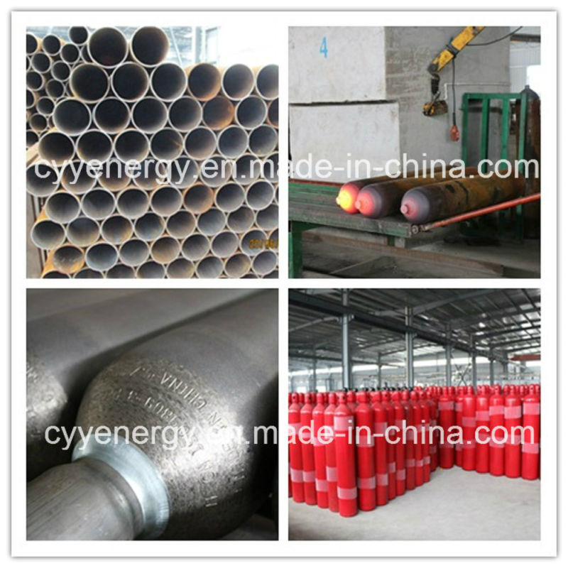 Seamless Steel Nitrogen Argon CO2 Oxygen Gas Cylinder