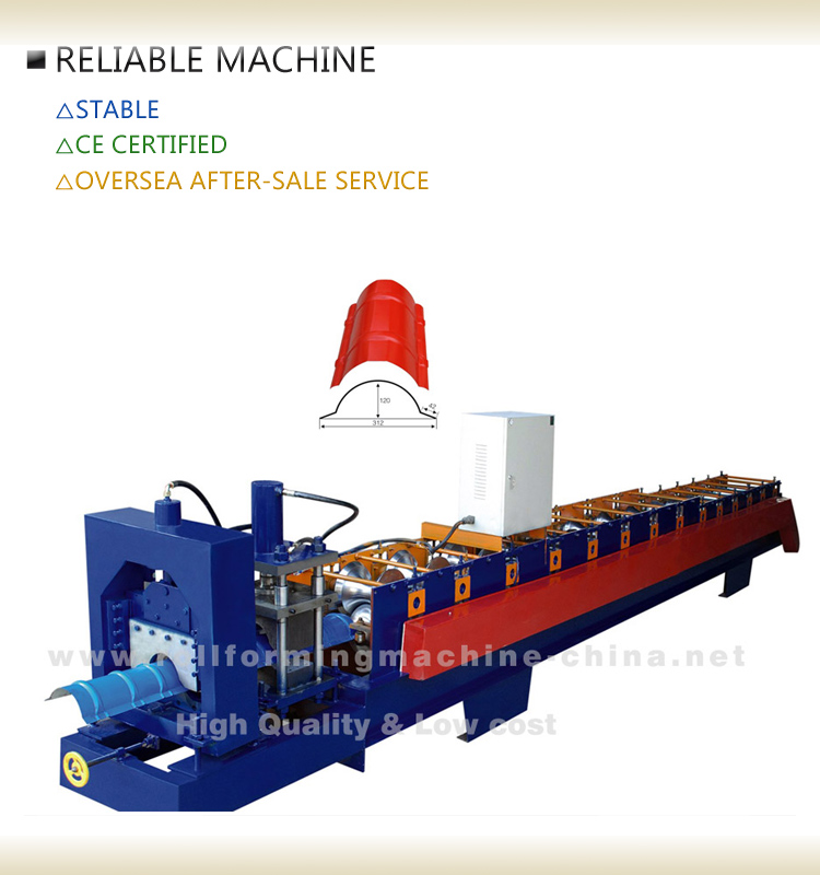 High Quality Metal Crest Tile Making Machine Made in China