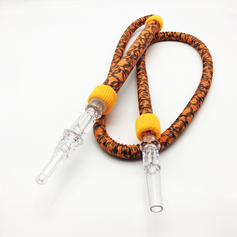 1.8m Orange Acrylic Hookah Shisha Hose Tubes with Mouthpiece (ES-HH-004-2)