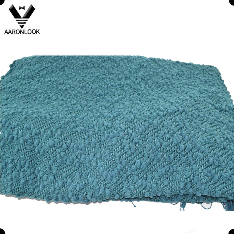 2016 New Woven Chunky Knit Blanket with Fringes