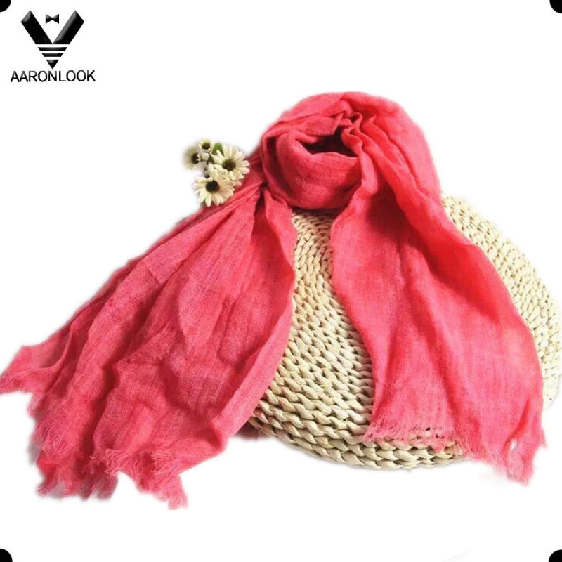 High Quality Solid Color Wholesale Checked Wool Scarf