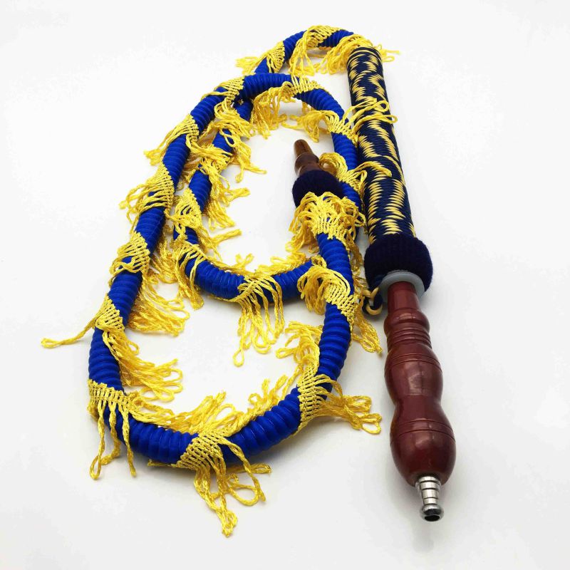 1.8m Blue Dragon Shape Hookah Shisha Hose with Wooden Mouthpiece (ES-HH-013-2)