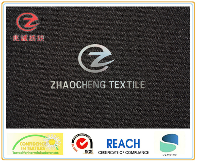 2/2 Twill Two Ways Stretch Poly Garment Fabric (ZCGF090)