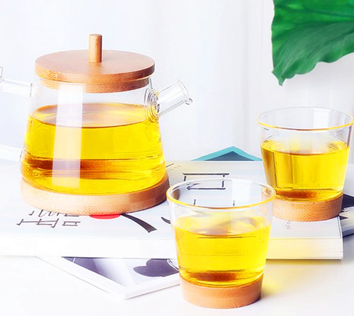 Fashion Design Glass Water Pot Glass Tea Set