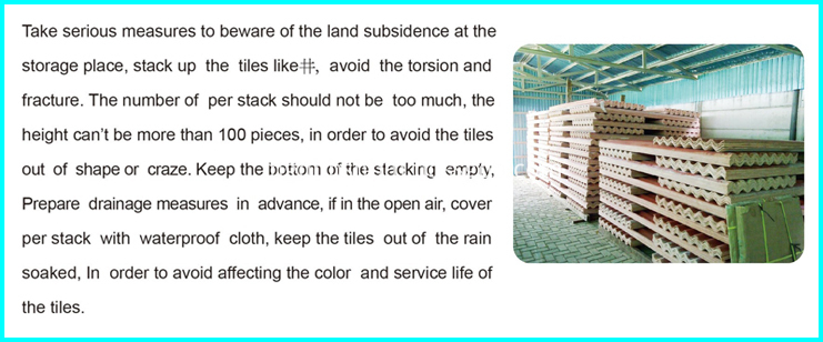 Anti-corosion Light Weight Ceramic Roof Tiles