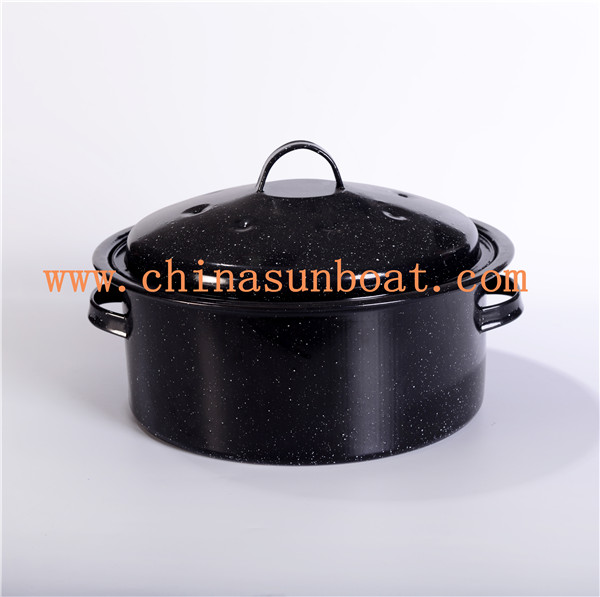 Sunboat 3qt Enamel Stock Pot Enamel Cookware/ Kitchenware/Cookware