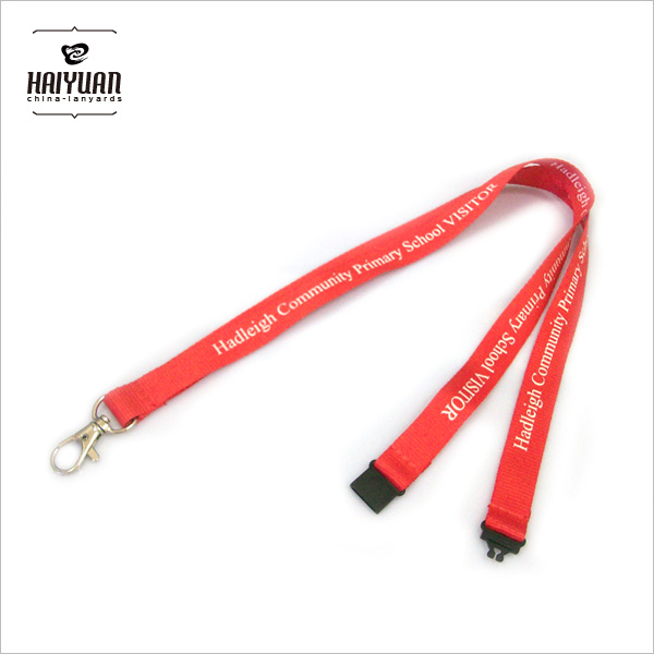 Best Selling Red Color Polyester Lanyard with Personalized Logo