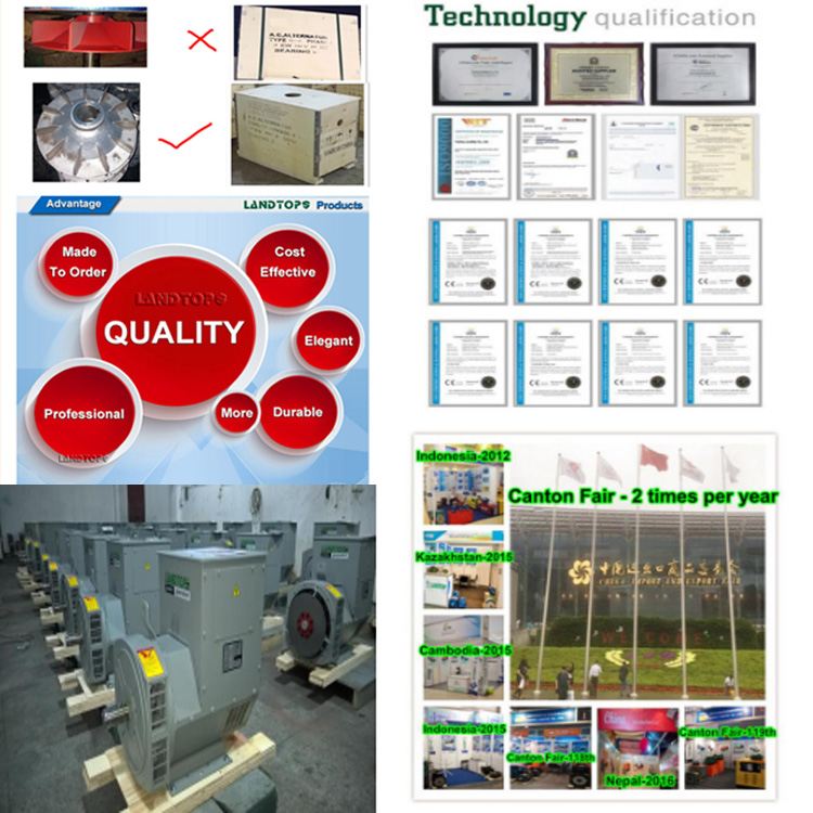 Copy Stamford Three Phase Brushless Synchronous AC Alternator for Diesel Generator Set from 6.8KW to 1000KW