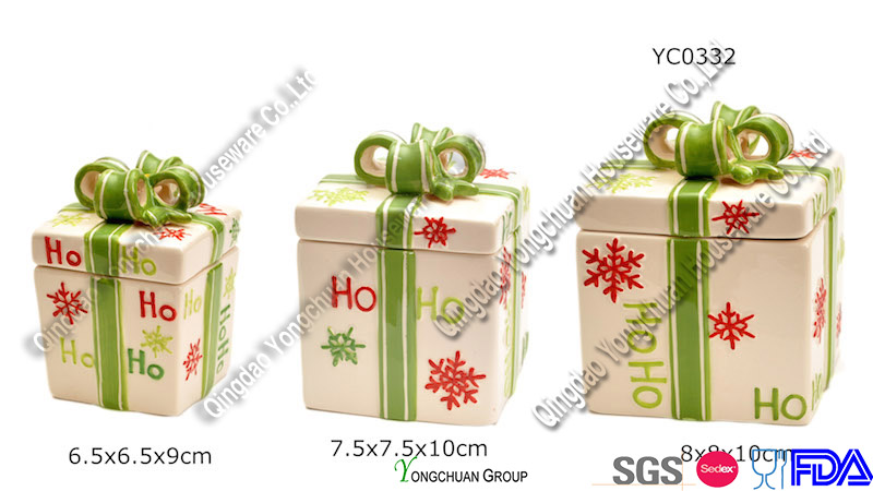 Christmas Decorative Large Canister (YC1021)