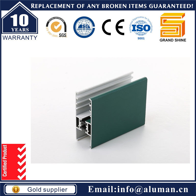 Power Coating Grey Aluminum Profile for Doors (6063)