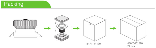 10W COB LED Downlight with 3years Warranty