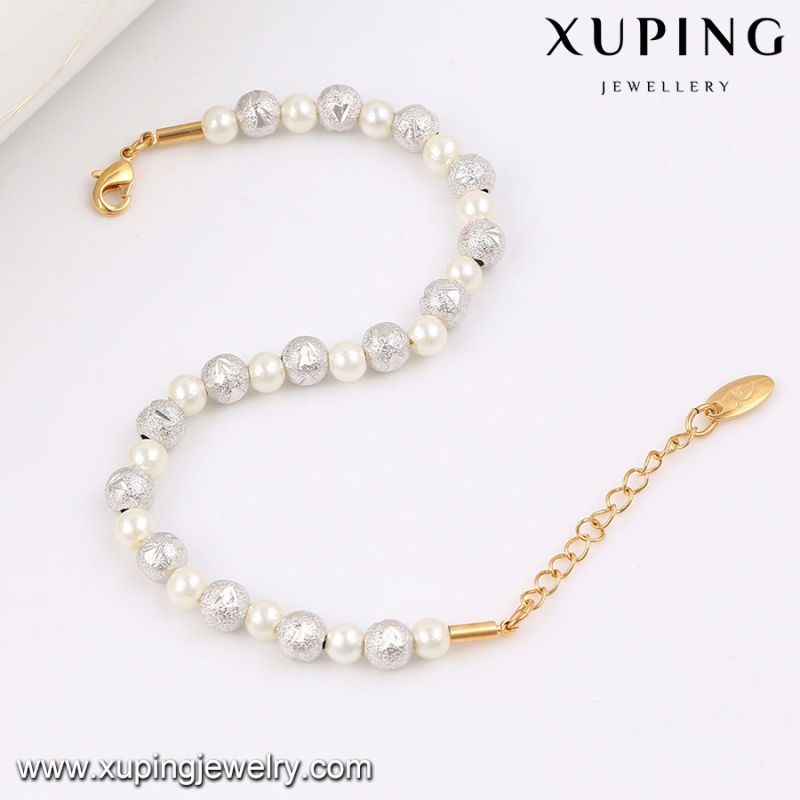 74379 Fashion Elegent Charm Multicolor Imitation Pearls Beads Jewelry Bracelet