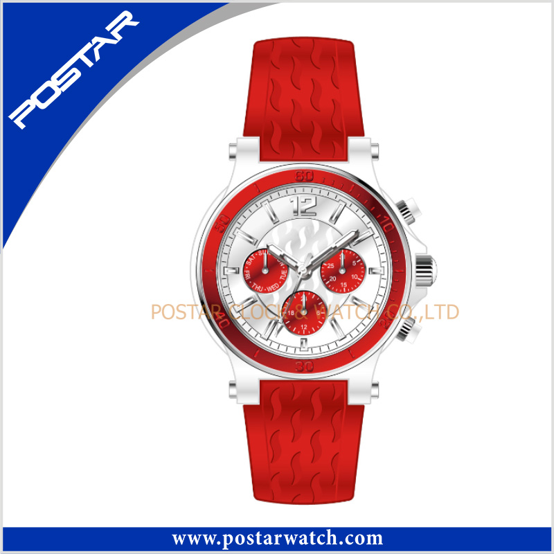 Hot Sell Quartz Waterproof Fashionable Sport Leather Watch