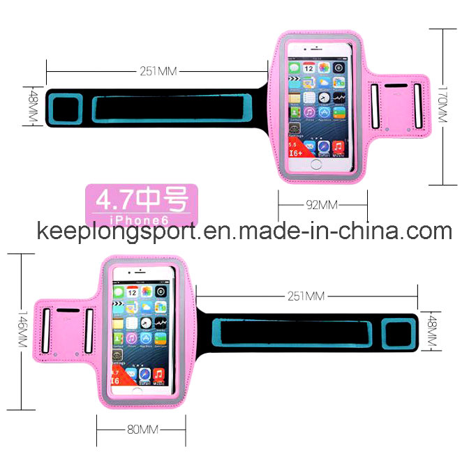 2016 Popular Neoprene +PVC Armband for iPhone6s