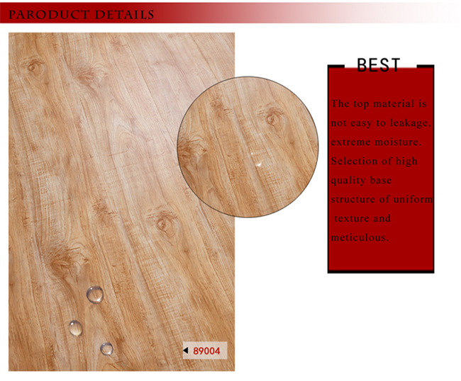 Vinyl Maple 8.3mm E0 HDF AC3 Crystal Oak Waxed Edge Laminate Wood Flooring