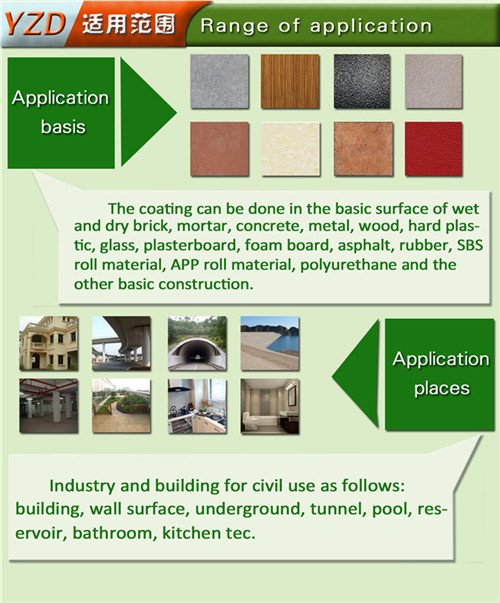 Green Polymer Polyurethane Waterproof Coatings Wall material