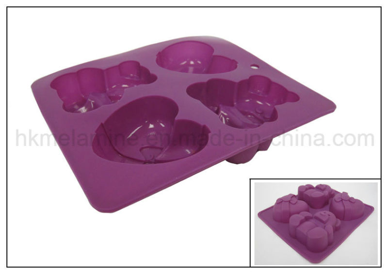 Bear and Heart Shaped Silicone Cake Mould (RS22)