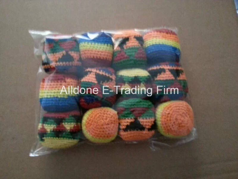 Custom Hand Crocheted Hacky Sack Juggling Ball Footbag