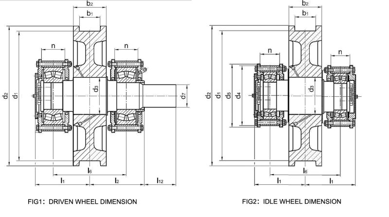 Forged Wheel Assembly for Overhead Crane Gantry Crane Portal Crane