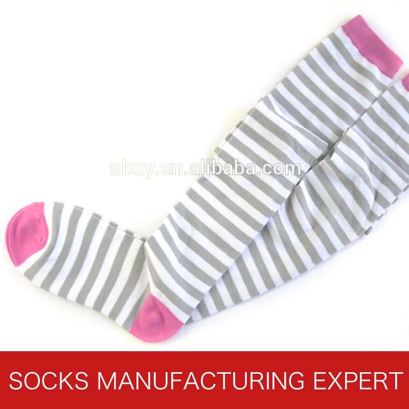 100% Cotton of Woman Coloful Tube Sock (UBM1036)