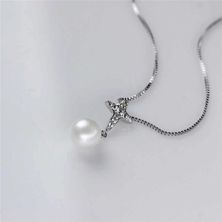 Perfect Round Sterling Silver Natural Freshwater Pearl Wedding Set