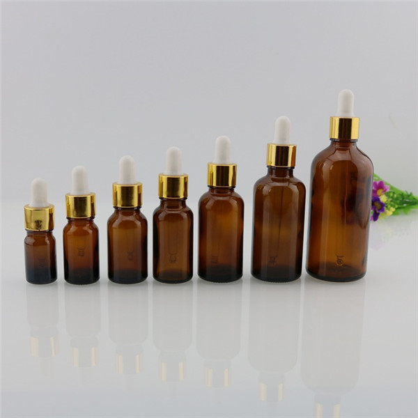 5ml 10ml 20ml 50ml 100ml Glass Amber Essential Oil Empty Bottle (klc-5)