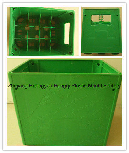 Customized Plastic 12 Bottle Beer Crate Injection Mould with High Quality