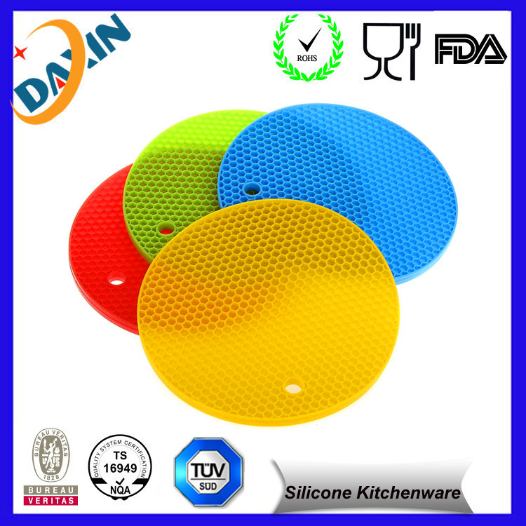 Wine Glass Silicone Coasters in Colorful