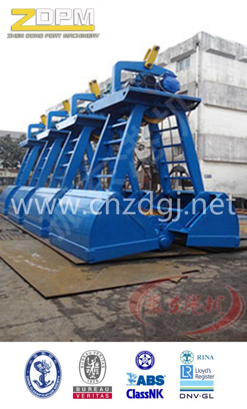 Single Rope Motor Electric Hydraulic Clamshell Grab for Bulk Cargo on Sale