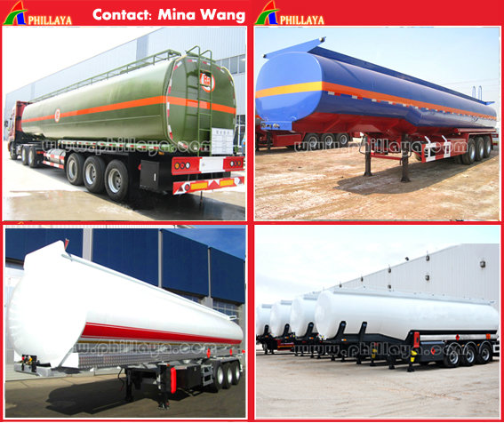 3axle Milk Water Liquid Food Transport Aluminum Tanker Semi Trailer