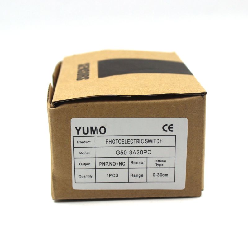 Yumo G50-3A30PC 10-30VDC Detection Infraded Square Photoelectric Switch Sensor