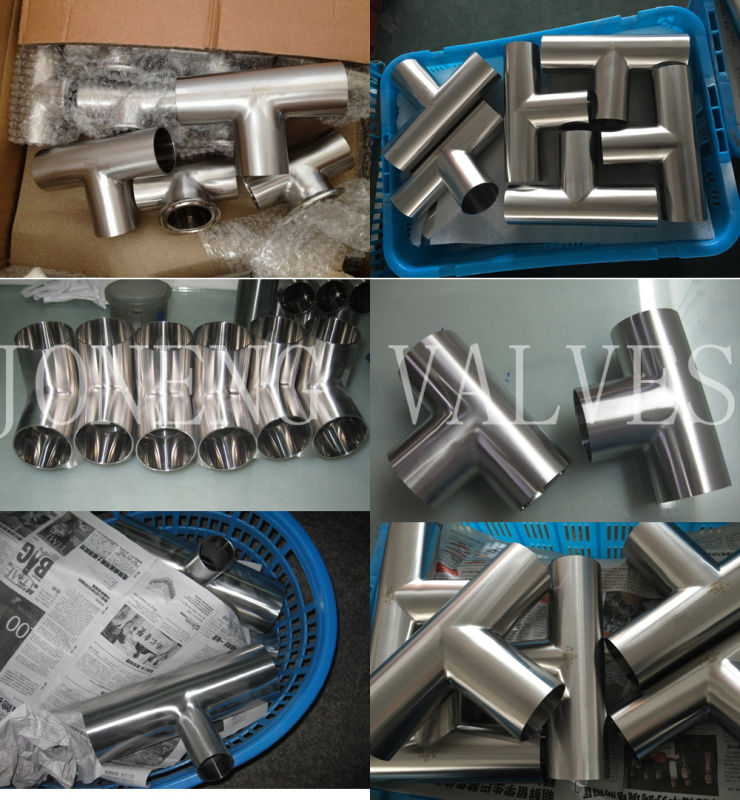 Stainless Steel Sanitary Double Bend Type Tee (JN-FT5003)