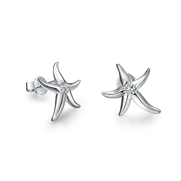 Destiny Jewellery Crystal From Swarovski Starfish Earrings