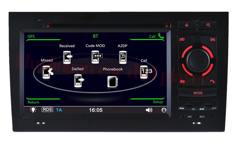 Car DVD Player for Audi S4/A4 (2002-2008) with Tmc DVB-T Video Bluetooth