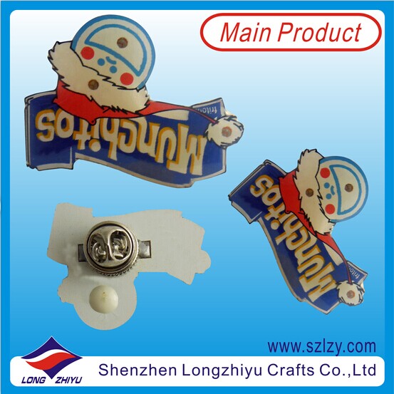 Promotional Cheap Printing LED Badge Flashing Blinking Pins