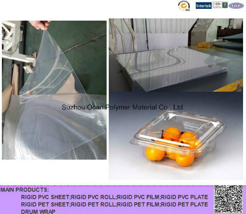 Super Clear a Pet Sheet for Printing/Vacuum Forming/Blister Packing