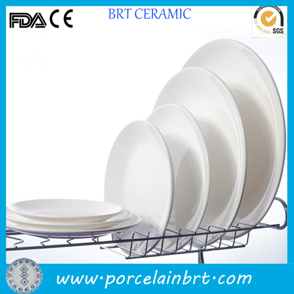 High Quality Restaurant White Steak Plate