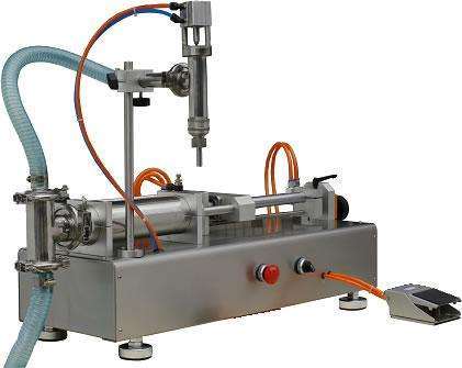 Semi-Automatic Cream Lotion Cosmetic Liquid Filling Machine for Packing Line