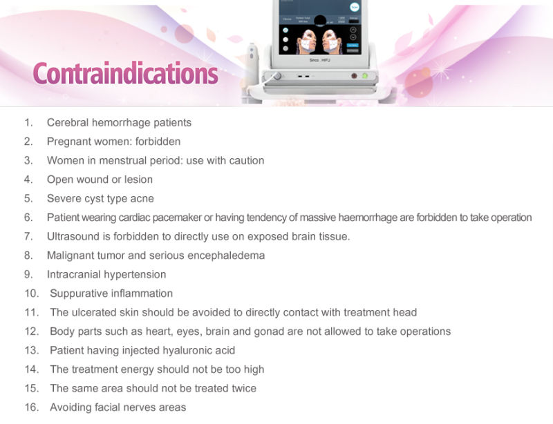 High Intensity Focused Ultrasound Hifu Weight Loss and Face Lifting Machine