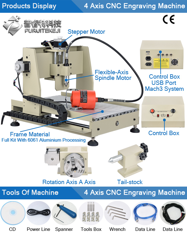 Cutting Carving Milling Marble Stone Granite CNC Router