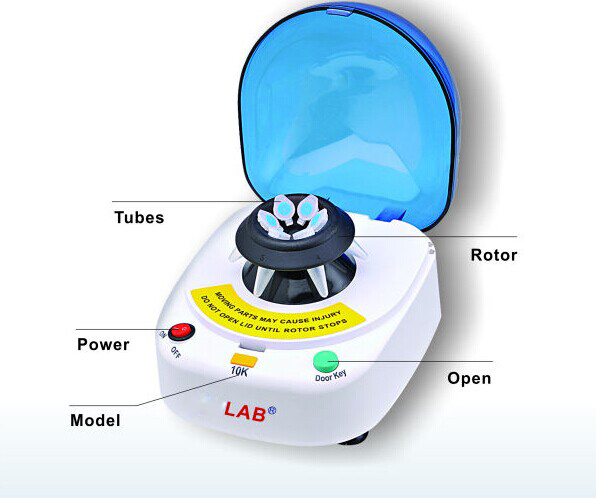 Single Speed Mini Centrifuge 6000rpm Microcentrifuge 100V-240V (XT-FL093)