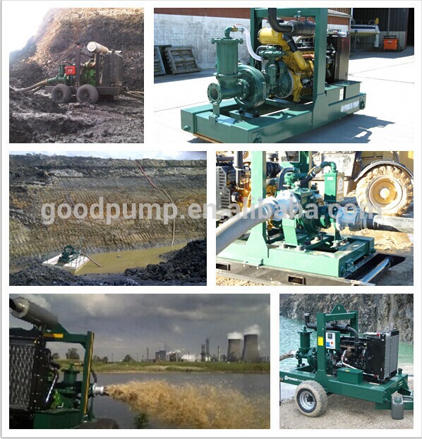 Vacuum Prime Assist Dewatering Diesel Engine Trash Pumps