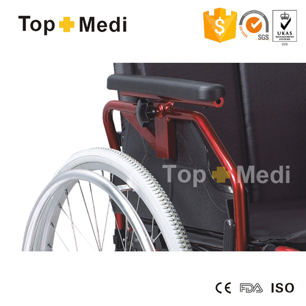 Topmedi Twa251lhpq Hot Selll Aluminum Foldable Beautiful Designed Middle East Wheelchair