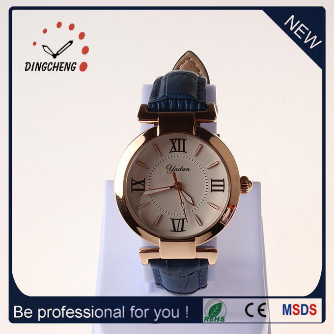 2016 High Quality Wristwatch Leather Bracelet Ladies Watch Quartz Watch (DC-1372)