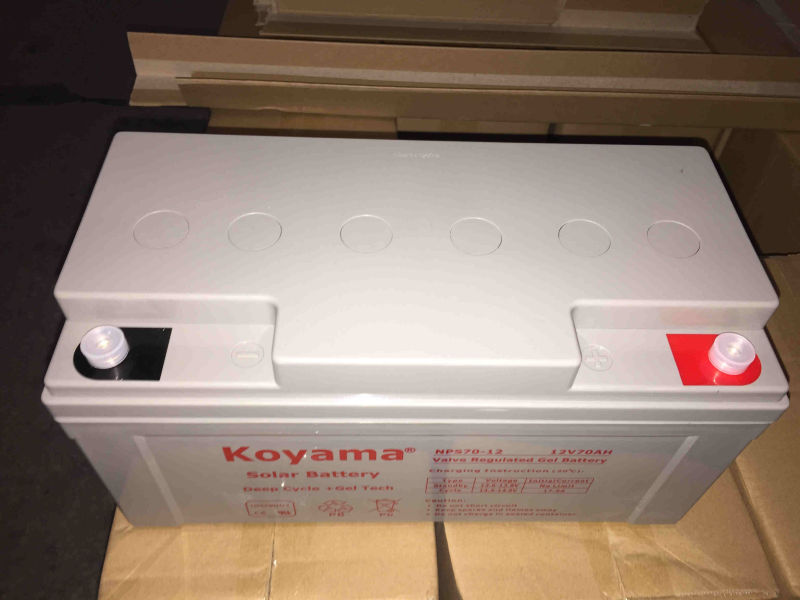 12V 70ah Deep Cycle Gel Solar Battery for Solar System