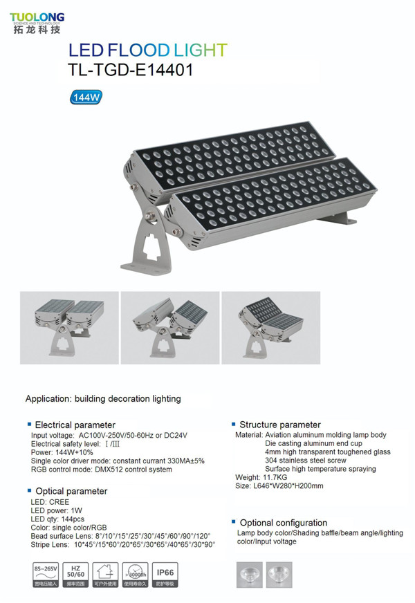 Waterproof 150W LED Floodlight High Power