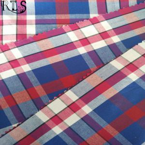 100% Cotton Poplin Woven Yarn Dyed Fabric for Shirts/Dress Rlsc40-20